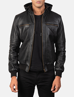 Mens Leather Jacket With Hood Buy Hooded Leather Jackets For Men