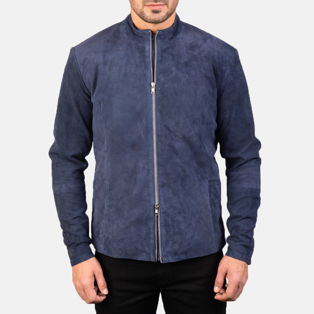 charcoal suede jacket