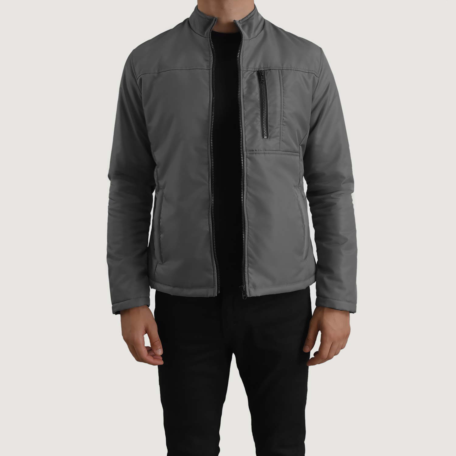 Elliot Grey Lightweight Jacket For Men The Jacket Maker