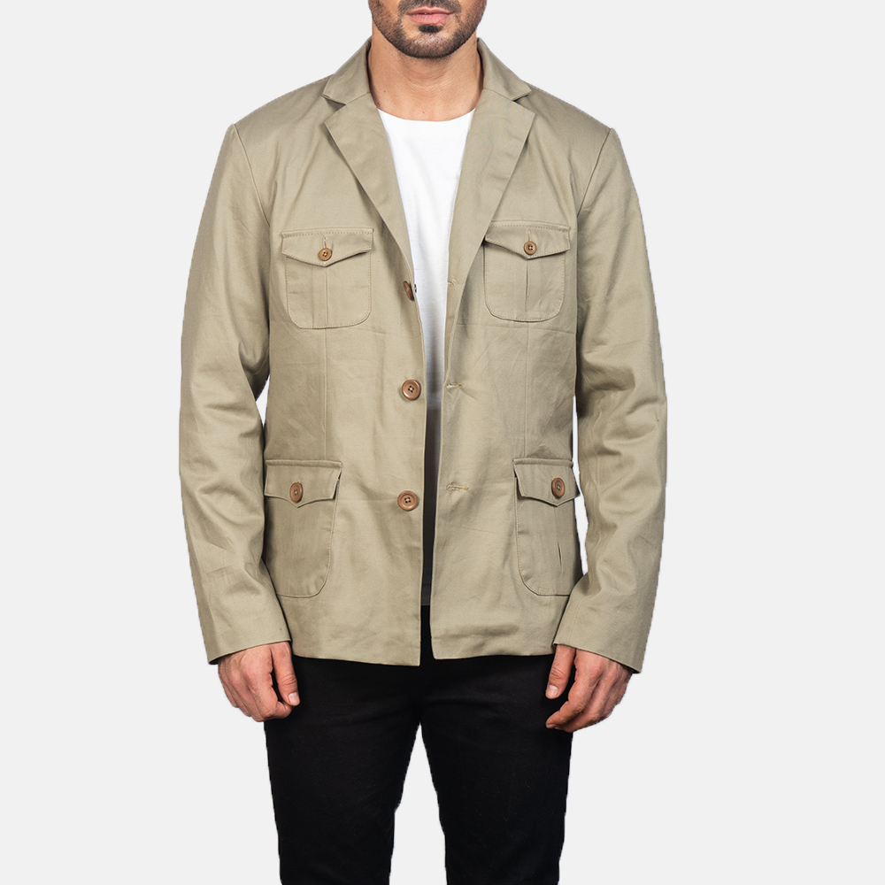Men's Kajetan Beige Safari Jacket
