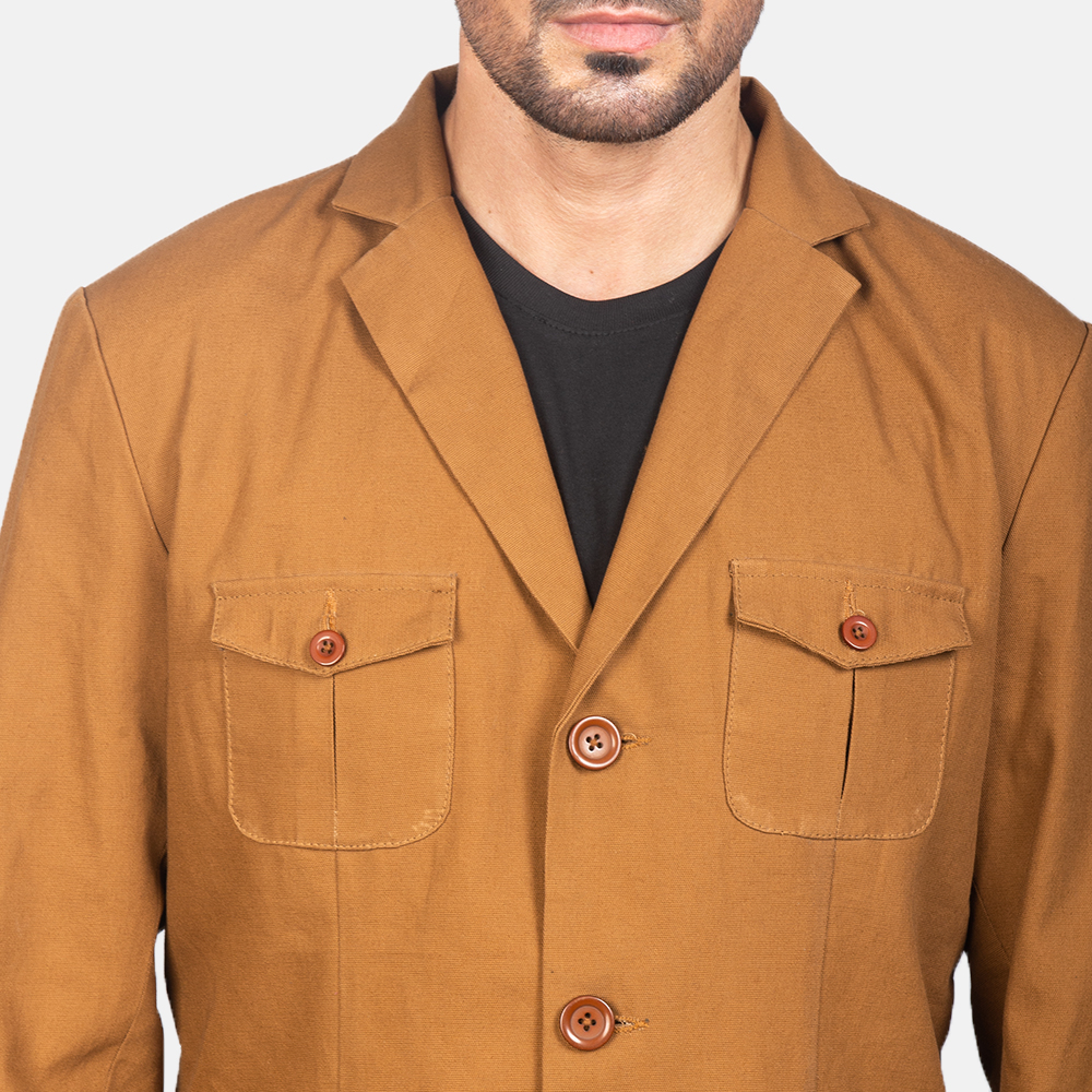 Herren Kajetan Khaki Safari Jacke