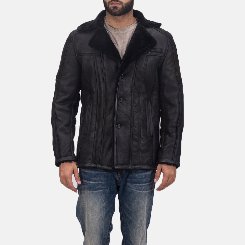 Men's Furcliff Double Face Shearling Leather Coat 1