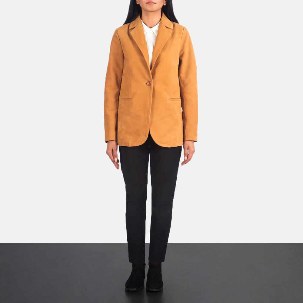 Women's Norma Brown Suede Blazer