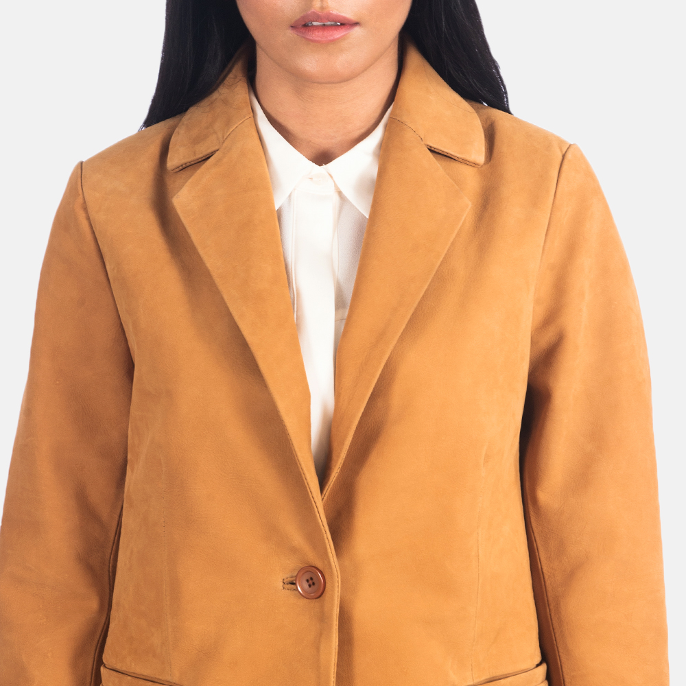 Women's Norma Brown Suede Blazer