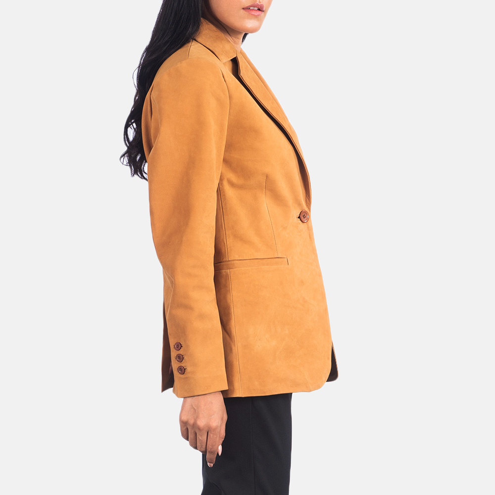 Women's Norma Brown Suede Blazer