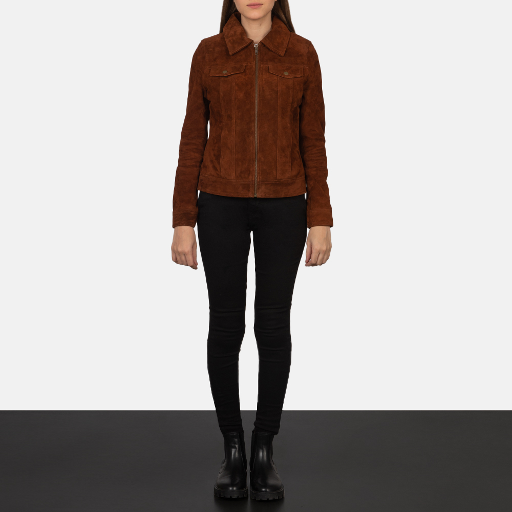 Women's Suzy Brown Suede Jacket