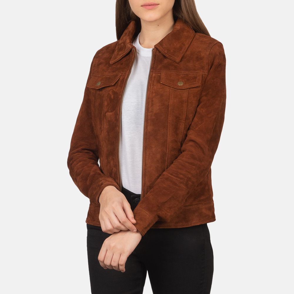 Women's Suzy Brown Suede Jacket